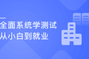 全面系统学测试 从小白入门到实战就业