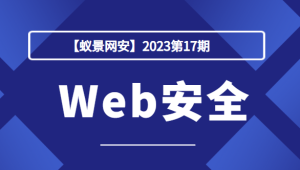 【蚁景网安】2023第17期Web安全