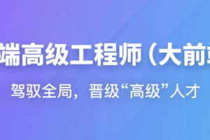高级前端工程师（大前端）2025版（已完结）